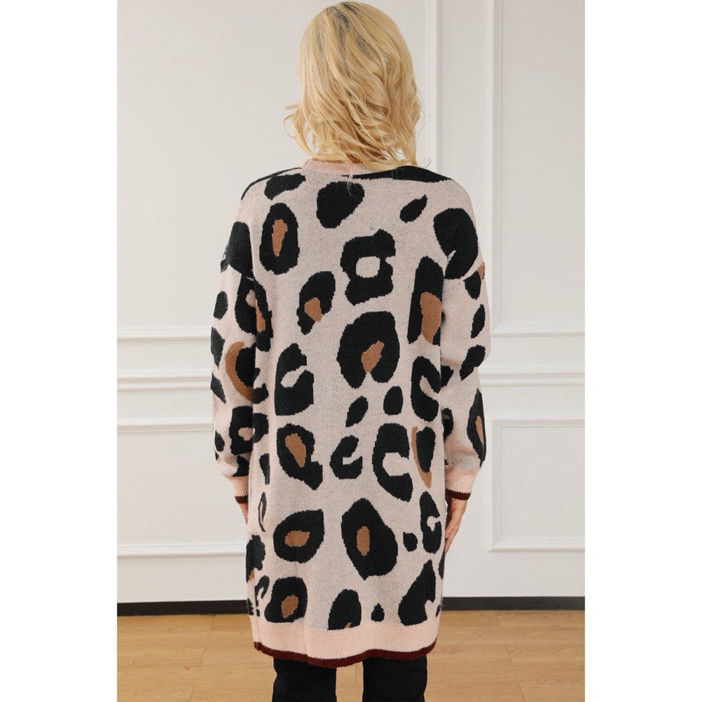 Leopard Print Midi Cardigan - Picture 4 of 4